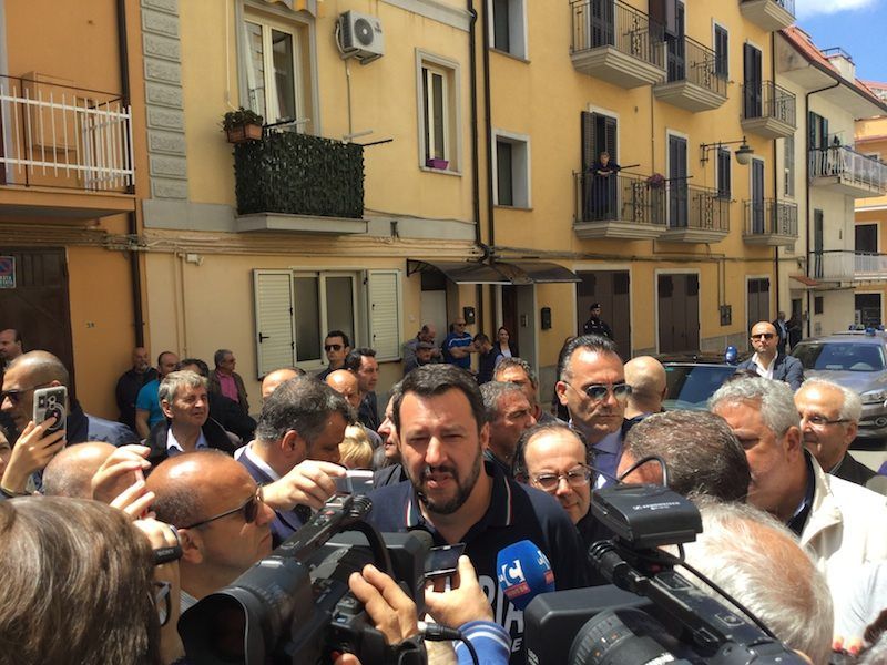 Salvini: «La disoccupazione in Calabria? Colpa di una classe politica marcia»