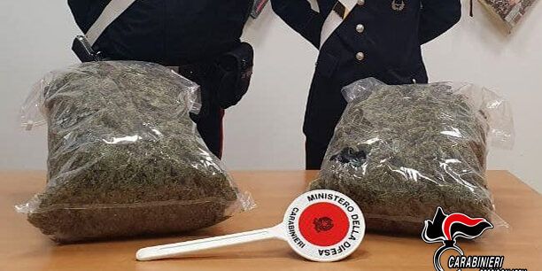 Nascondevano 6 chili di marijuana nella lavatrice, due arresti a Gioia