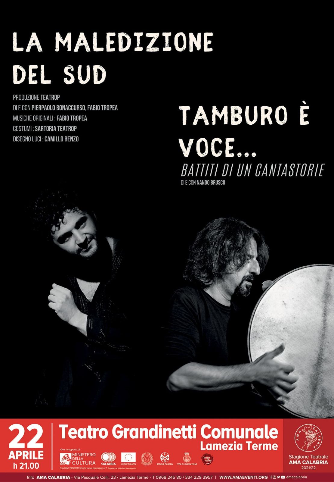 La maledizione del Sud in scena per la stagione teatrale dell’Ama Calabria