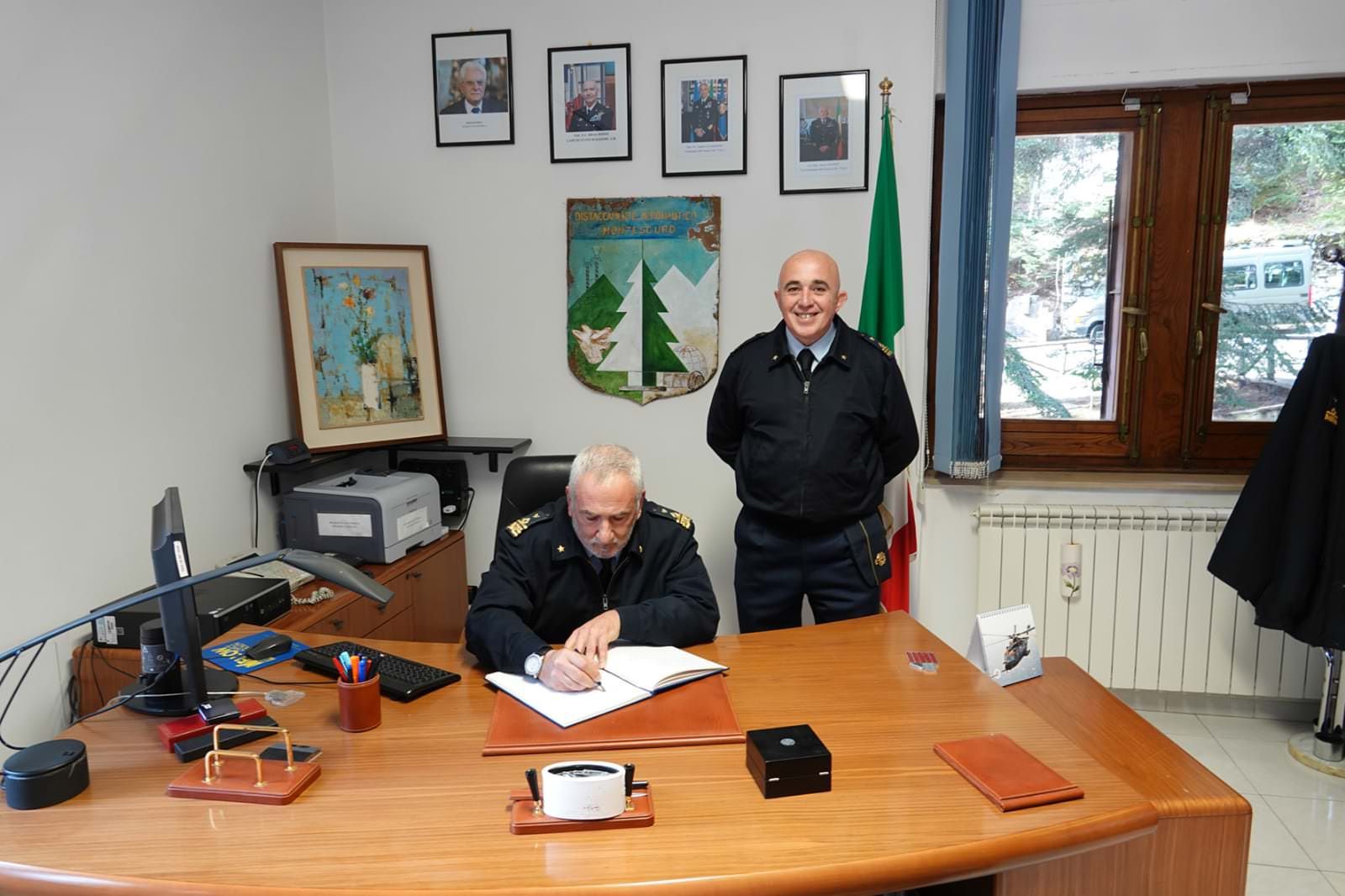 Il vicecomandante del Comando scuole in visita al distaccamento di Montescuro
