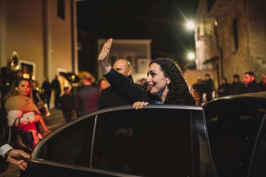 Ultima tappa a San Giorgio Albanese per la presidente del Kosovo