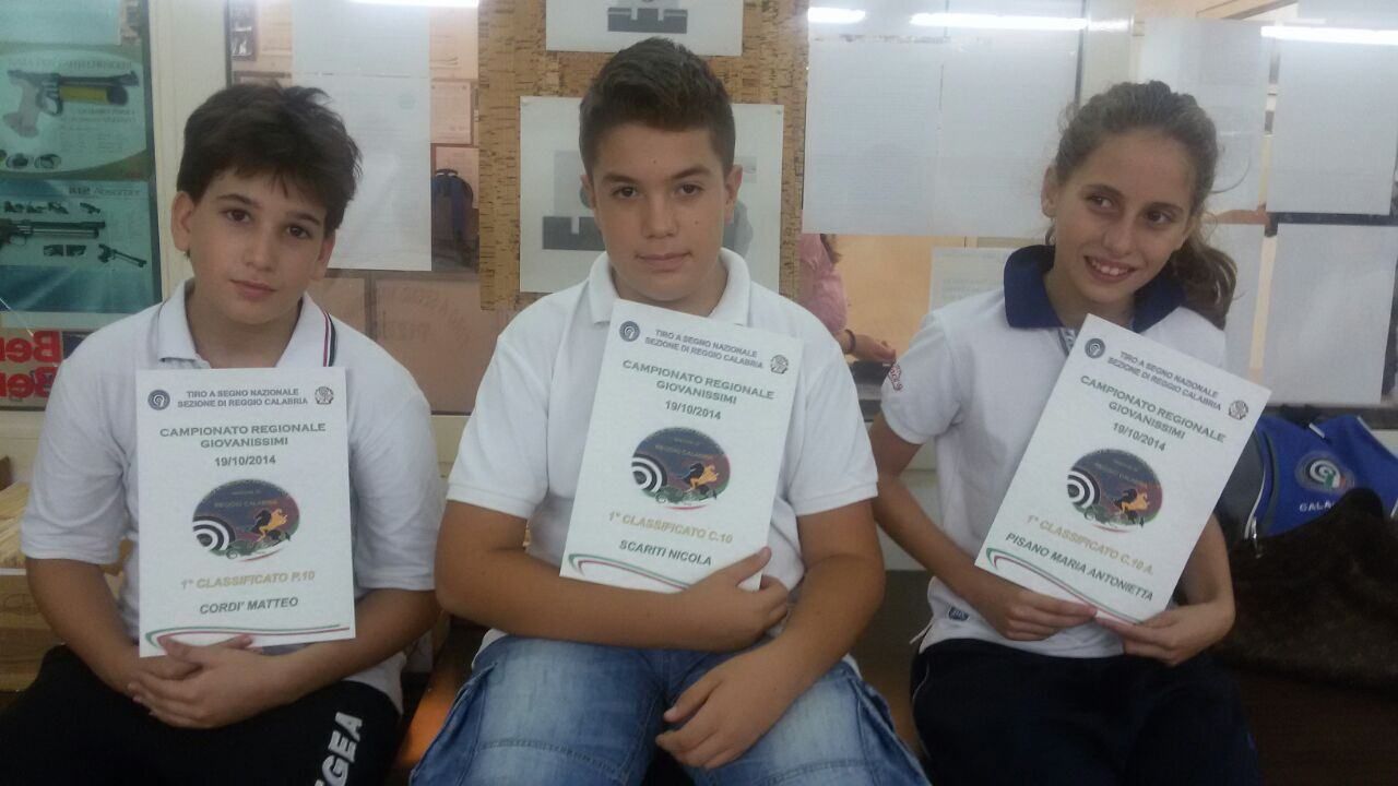 Campionati "Giovanissimi" di Tiro a segno, primo posto per tre napitini