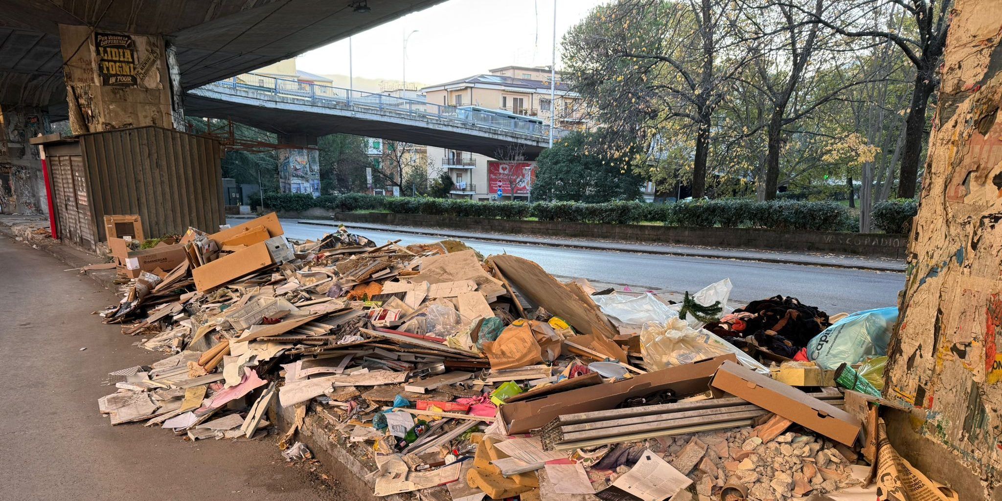 Cosenza, rifiuti su via Padre Giglio, il Comitato di Via Panebianco: «Situazione immutata» – FOTO