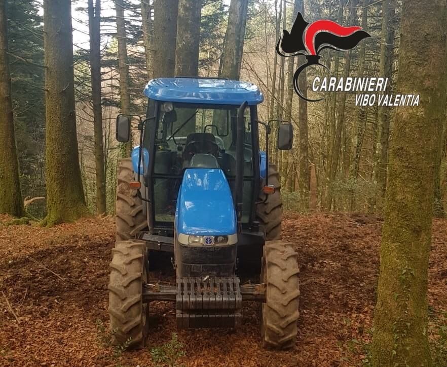 Serra San Bruno, padre e figlio rubano un trattore arrestati dai carabinieri