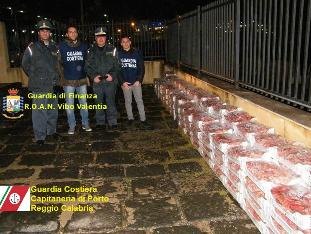 Sequestrata una tonnellata di prodotti ittici