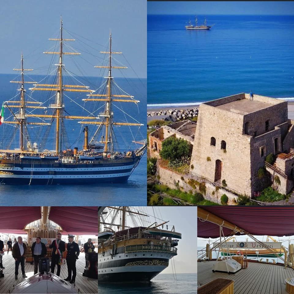 «La nave più bella del mondo in Calabria». A Scalea la Amerigo Vespucci