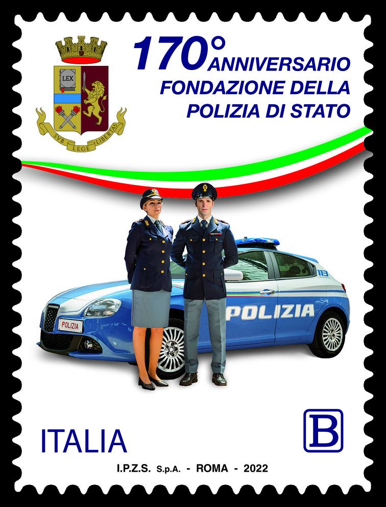 Emesso un francobollo per il 170° anniversario della Polizia