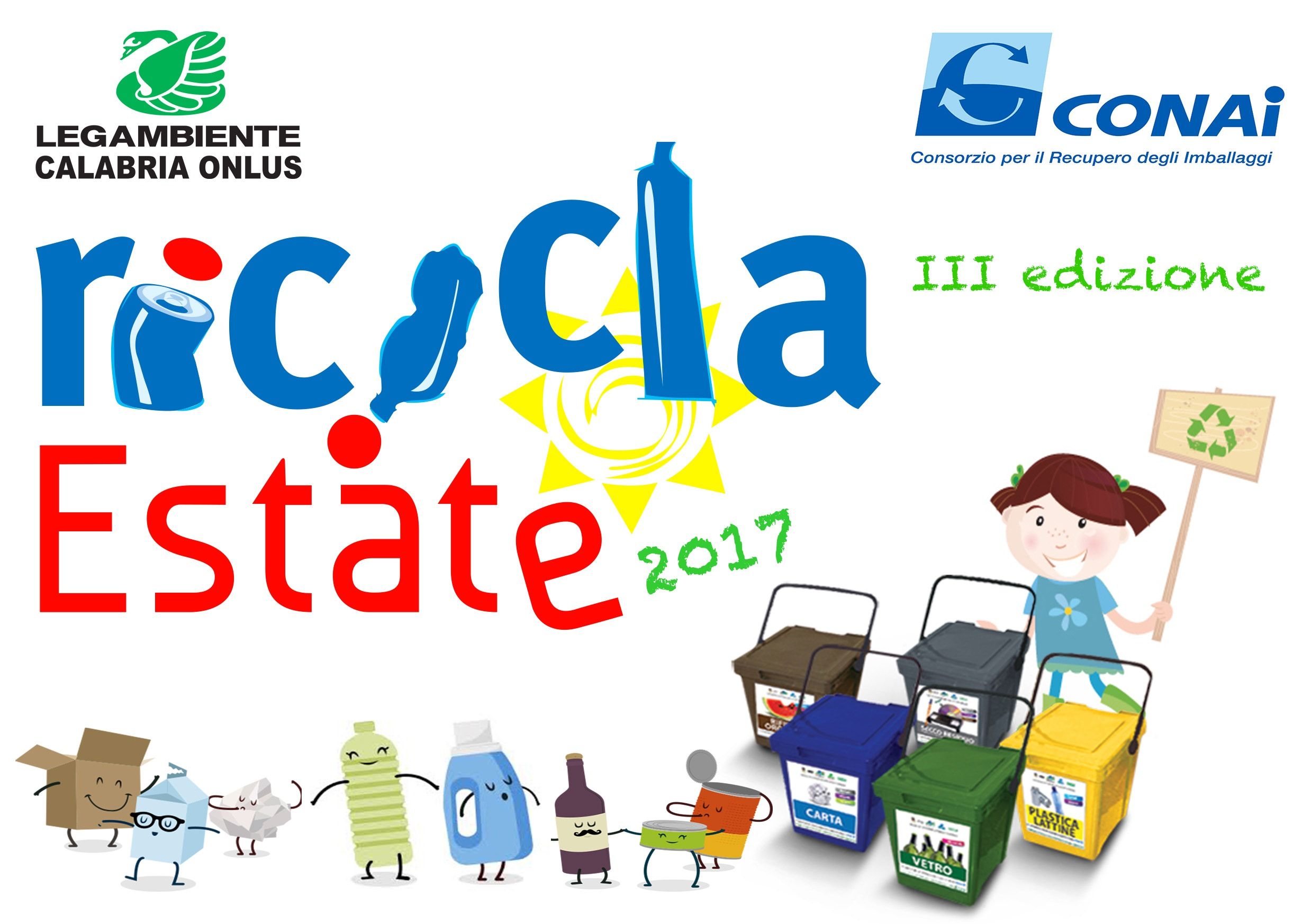 Legambiente Calabria e Conai presentano Ricicla Estate 2017