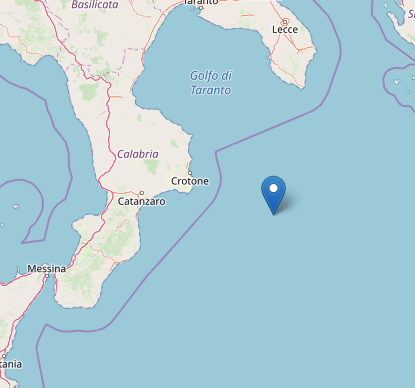 Due scosse di terremoto al largo delle coste calabresi