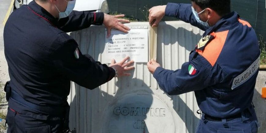 Smaltimento di rifiuti a Rosarno: sequestrata una vasta area demaniale