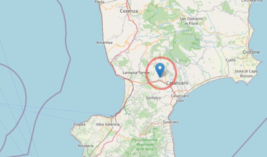 Terremoto nel Catanzarese, scossa da 3.3 ad Amato