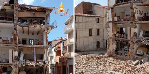 crollo facciata lamezia