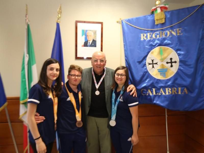 Regione, applausi per i campioni mondiali di Special Olympics