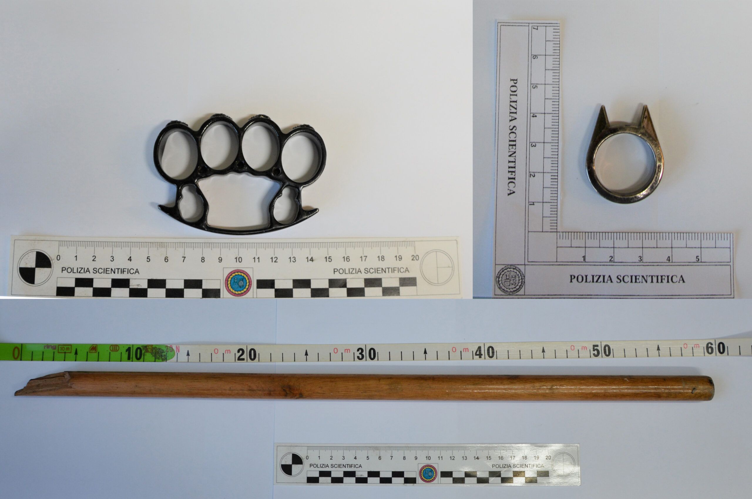 Vibo, controlli a tappeto della Polizia: sequestrati un tirapugni e un anello dentato