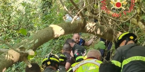 Si era smarrito nella zona boschiva a Gizzeria, 92enne ritrovato in un dirupo