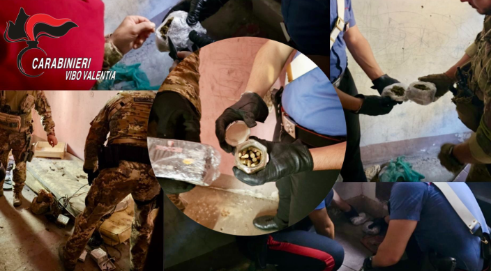 Controlli dei carabinieri, munizioni e droga sequestrate a Gerocarne