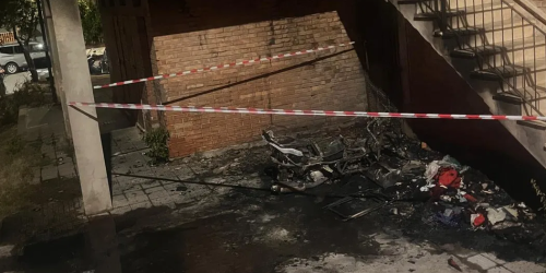 motorino incendiato corigliano rossano