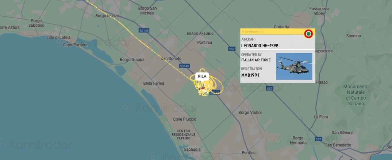 Velivolo precipita a Sabaudia, morti due militari 