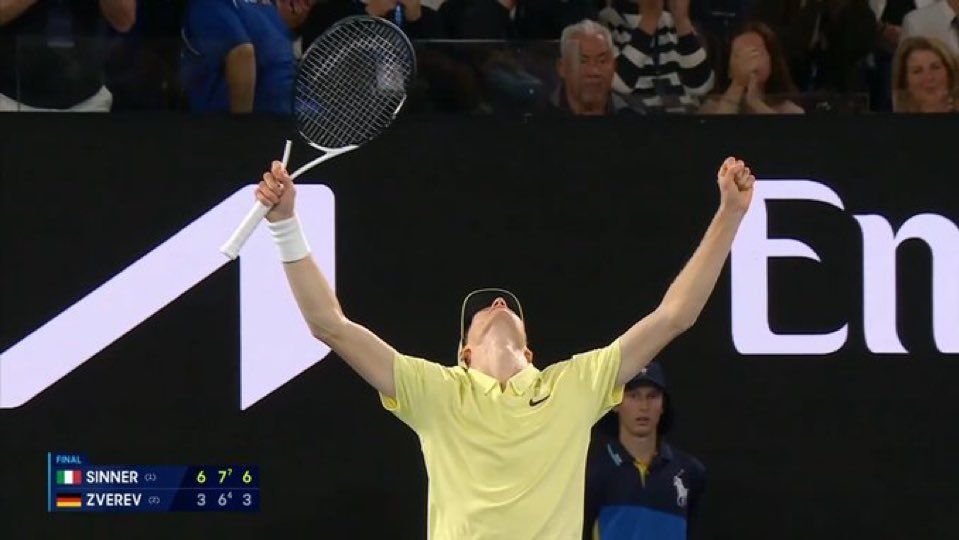 Sinner vince l’Australian Open, battuto Zverev