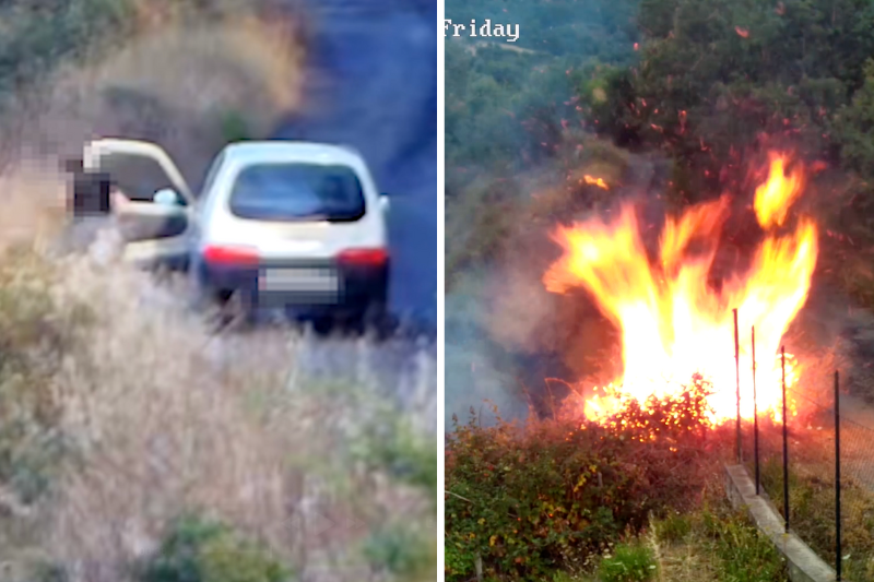 Appicca un incendio nelle campagne di Acri, piromane incastrato dalle telecamere – VIDEO