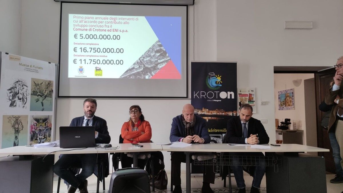 Accordo Eni-Crotone, al via interventi per cinque milioni