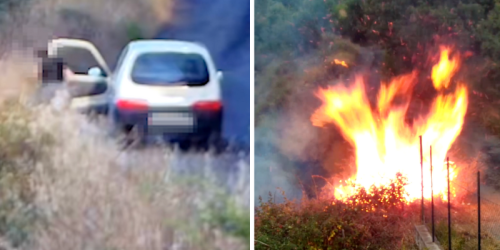 Appicca un incendio nelle campagne di Acri, piromane incastrato