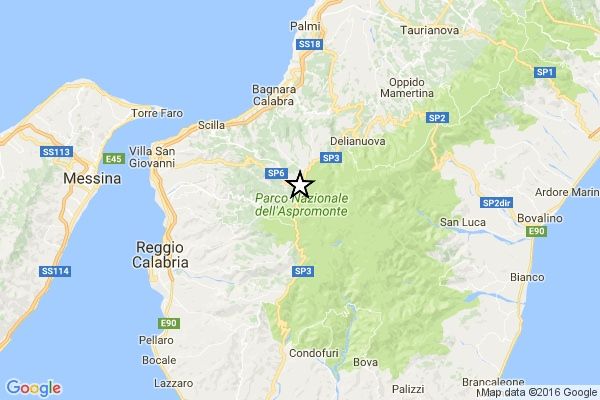 Terremoto di magnitudo 3.2 nel Reggino