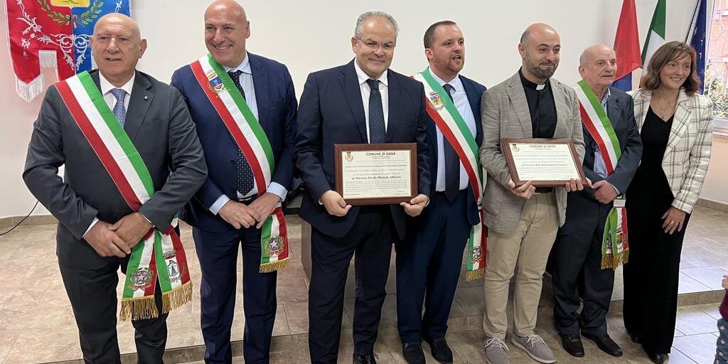 Dasà, conferita la cittadinanza onoraria a Michele Affidato e a don Bernardino Comerci