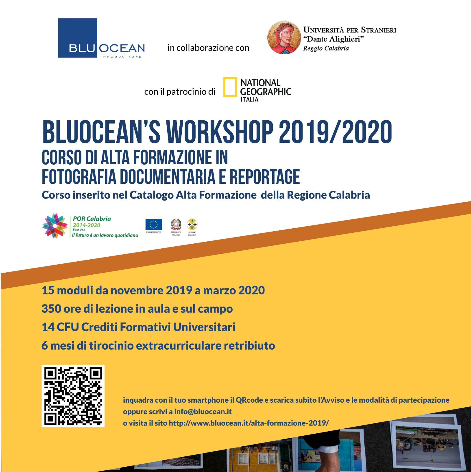 Al via a Reggio alle iscrizioni al Bluocean’s Workshop