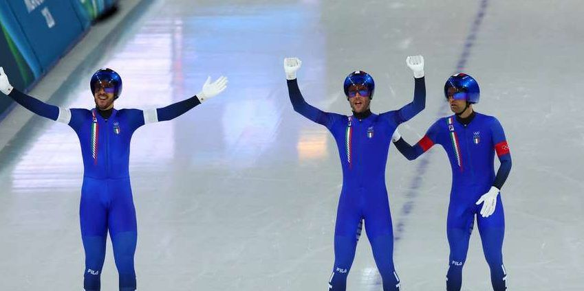 Olimpiadi, trionfo azzurro nel pattinaggio velocità