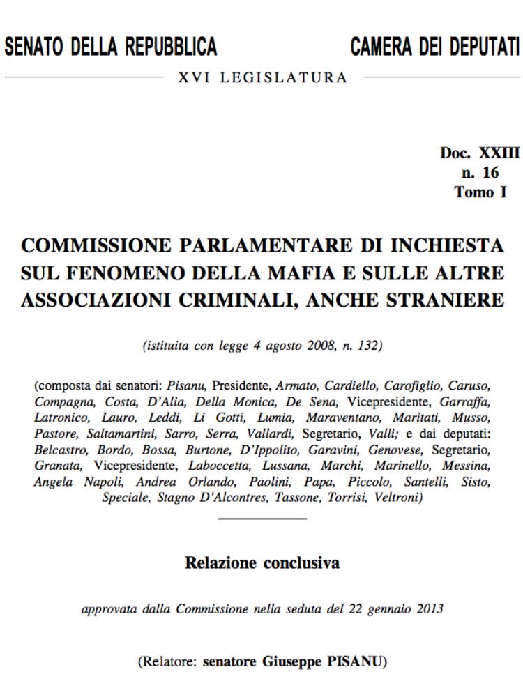 LA RELAZIONE DELL`ANTIMAFIA | Ascesa inarrestabile delle cosche