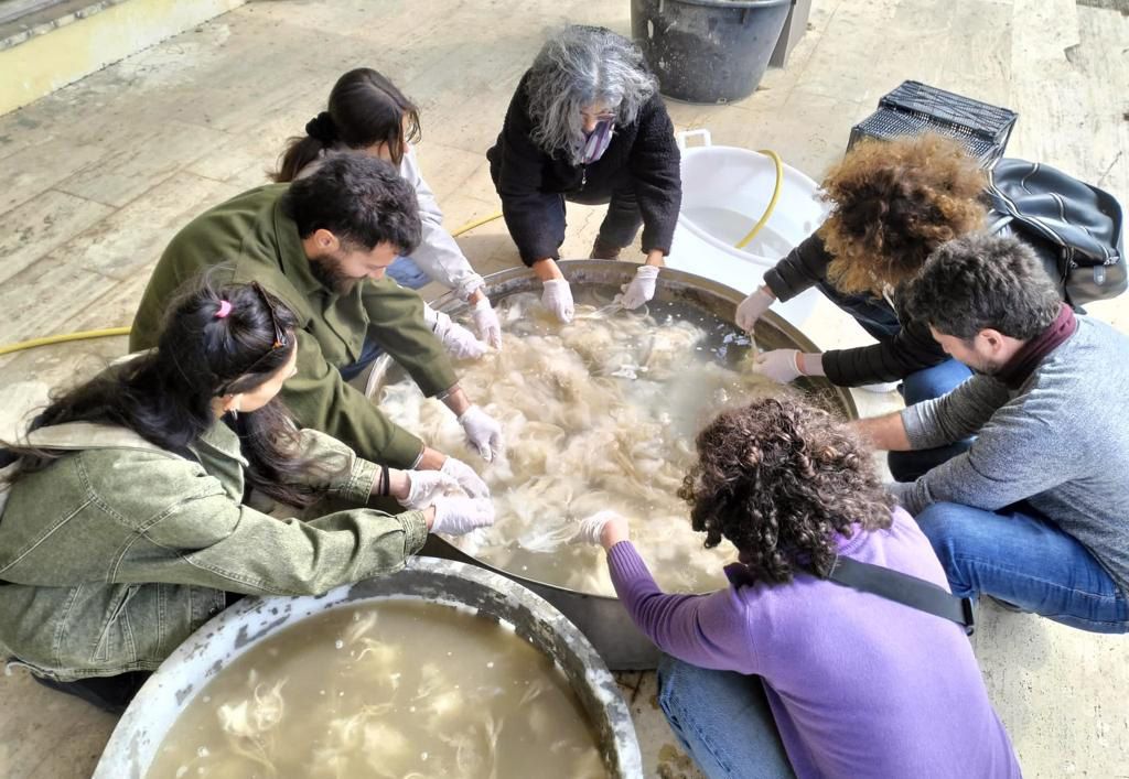 Gal Serre Calabresi: tappa del progetto “Alias” con il corso di lavaggio, cardatura e filatura della lana