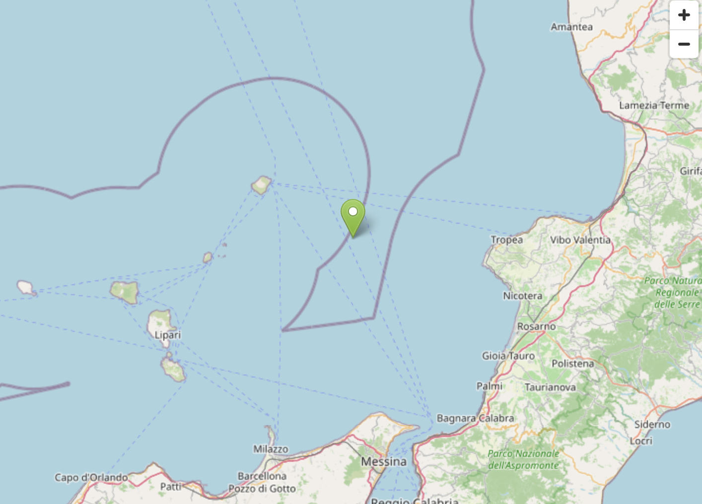 Terremoto nel Tirreno Meridionale: scossa di magnitudo 4.7, epicentro in mare