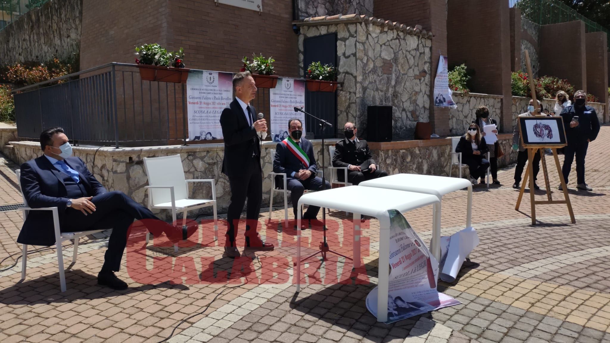 Maida, Villa comunale intitolata a Falcone e Borsellino. Falvo: «Grazie ai giovani possiamo farcela» – VIDEO