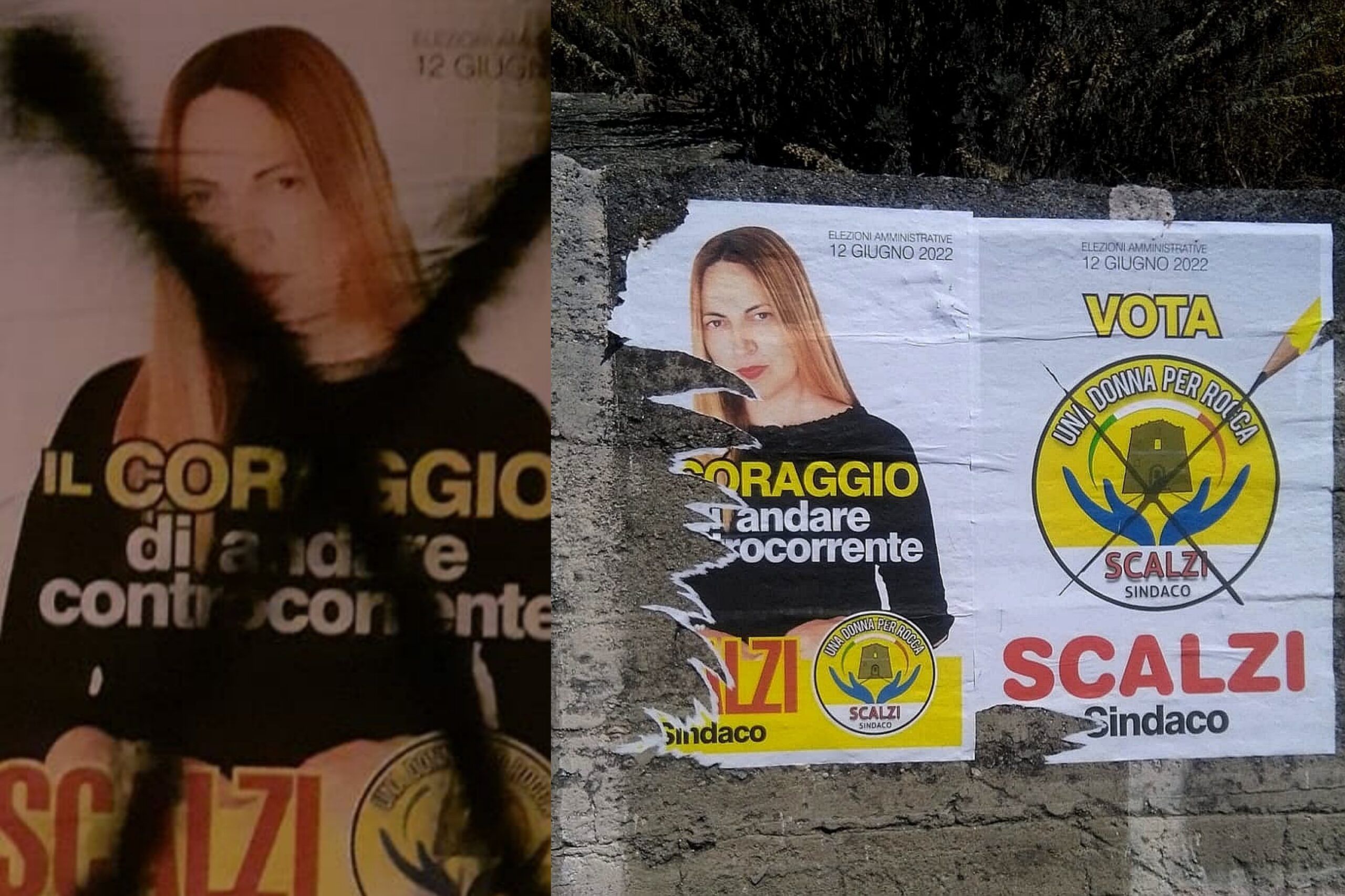 Roccabernarda, bruciati e imbrattati i manifesti elettorali della candidata sindaco