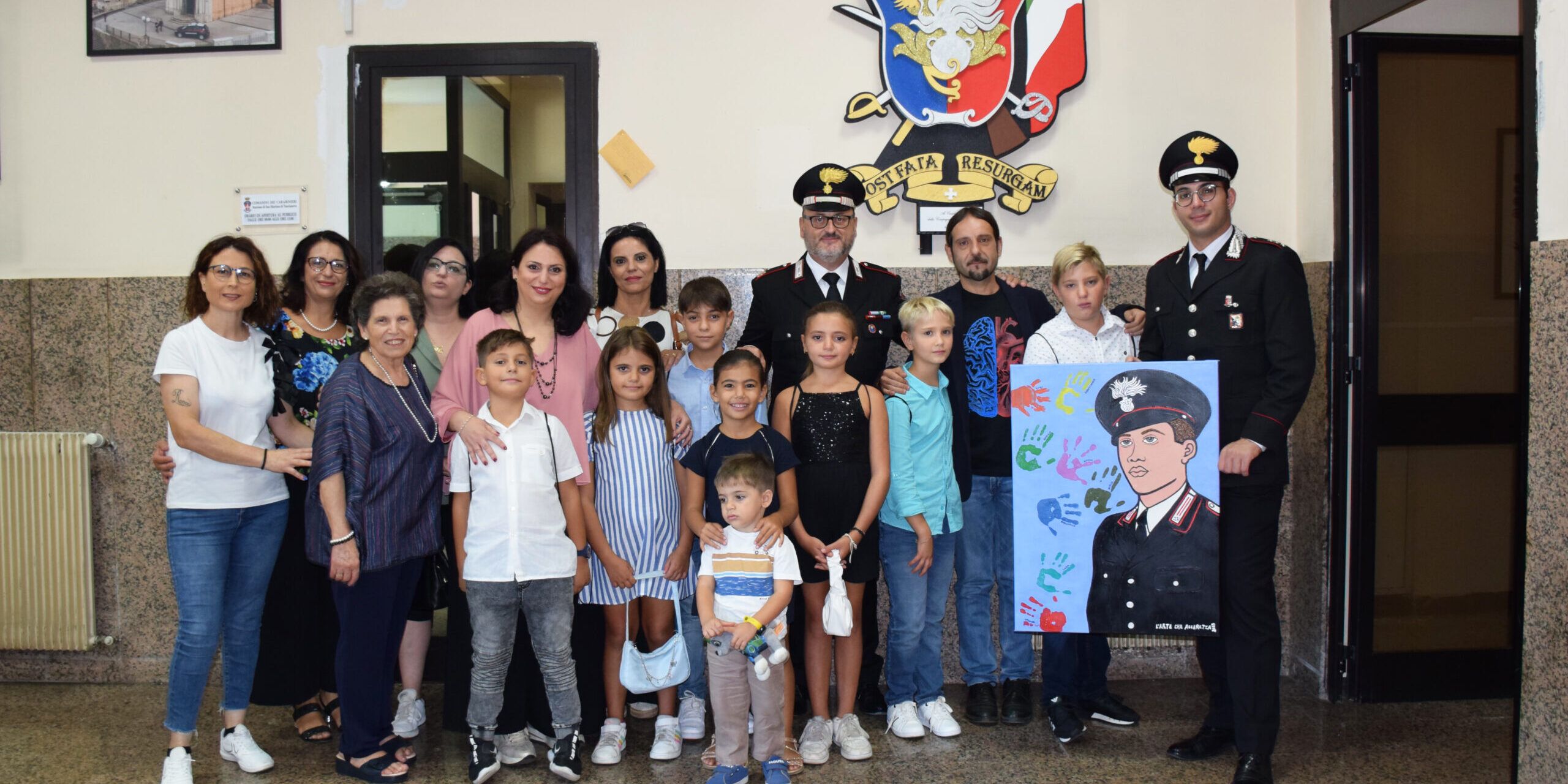 I bambini del progetto “L’arte che accarezza” ospiti dei carabinieri di Taurianova