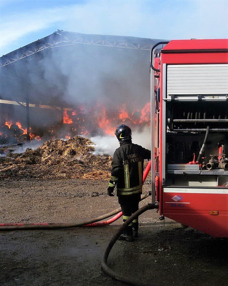 Bisignano, fiamme distruggono un'azienda agricola