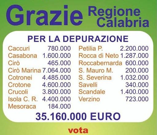 Politiche, la depurazione diventa uno spot per il Pd