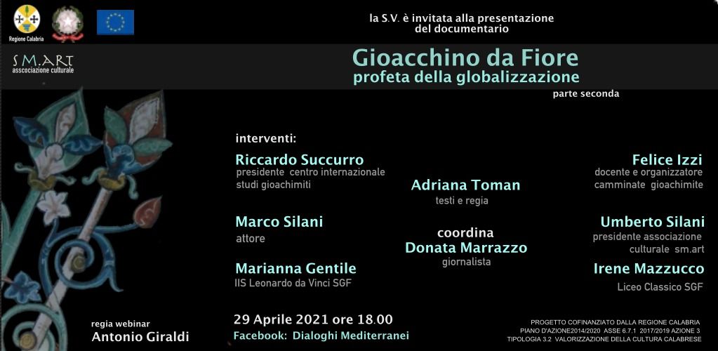 Tutto pronto per “Gioacchino da Fiore profeta della globalizzazione – parte seconda”