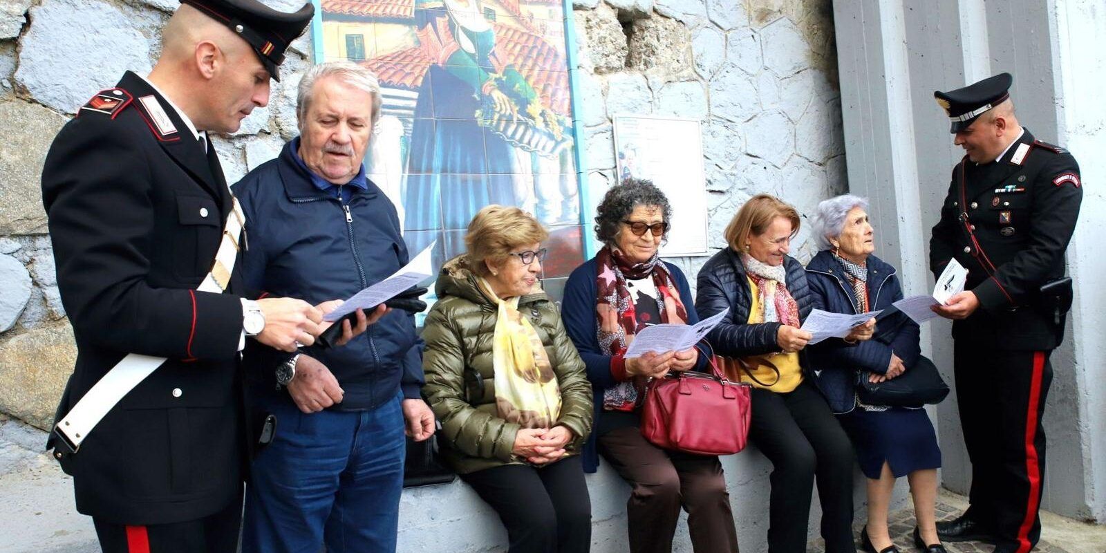 Luzzi, Torano Castello e Rose: incontri dei carabinieri per prevenire le truffe agli anziani