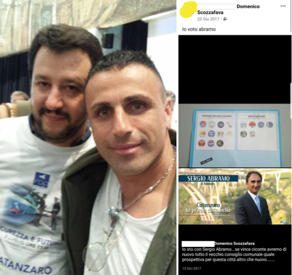 Il selfie con Salvini e «voto Abramo». Gli interessi politici di Scozzafava, «’ndranghetista fino al midollo»