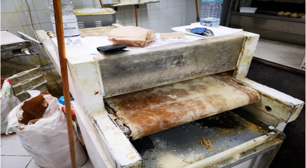 Crotone, condizioni igieniche precarie e personale irregolare: sanzionato un panificio