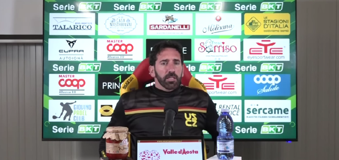Catanzaro, Caserta: «Siamo in crescita, affrontiamo il Cesena col morale alto»