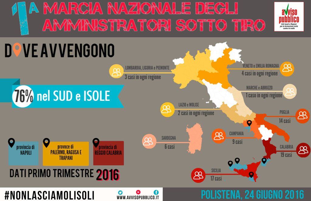 In Calabria più di un'intimidazione al giorno