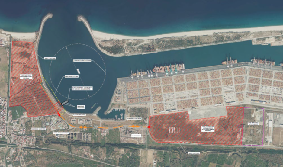 Gioia Tauro porto di stoccaggio per il Ponte sullo Stretto, accordo con l’Autorità portuale