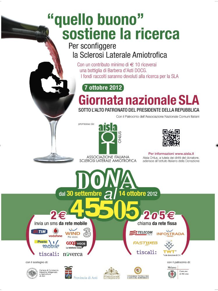 Lotta alla Sla, domenica giornata nazionale