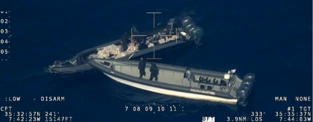 Nell’Atlantico sequestrate 3,7 tonnellate di cocaina. Un morto e due arresti