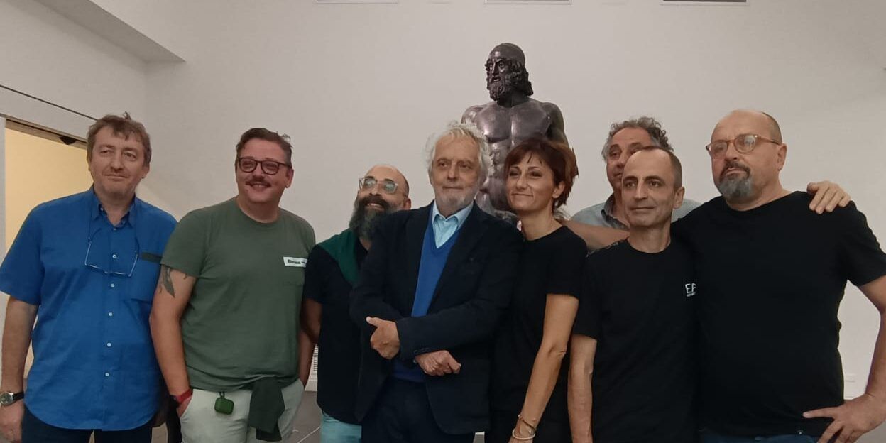 MetroCity, il premio Oscar Nicola Piovani in visita ai Bronzi di Riace