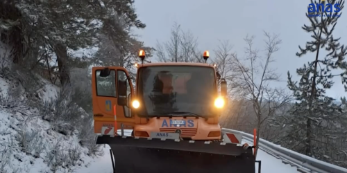 Neve e ghiaccio in Calabria, mezzi e personale Anas in azione