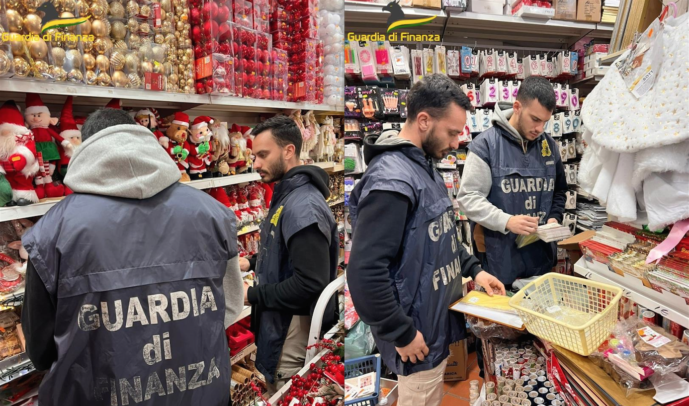 Crotone, sequestrati oltre 380mila prodotti non sicuri in vendita per le festività di Natale
